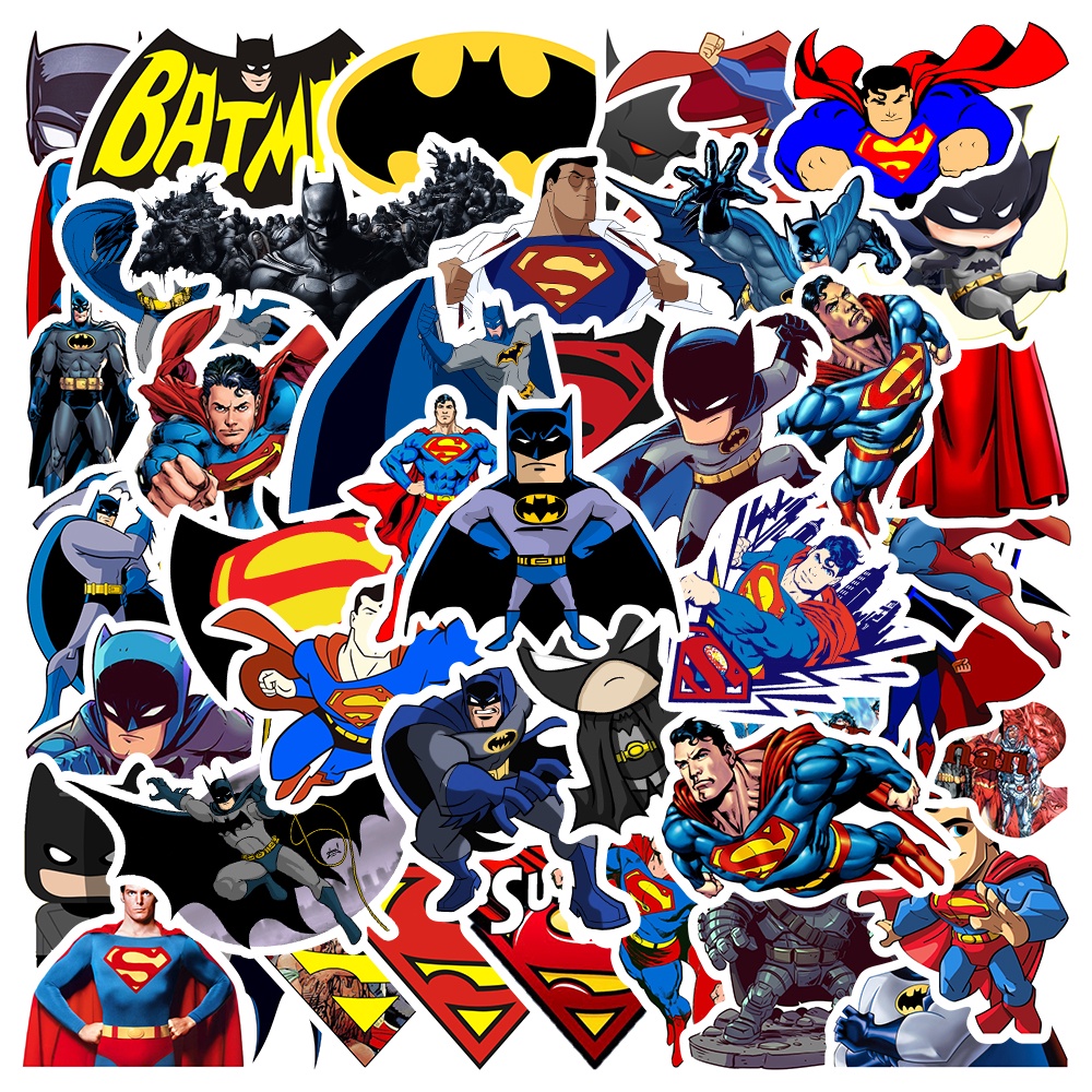 Aleatória 10/45 Peças DC Super-Heróis Batman VS Deco Adesivos Helmat  Superman Dos Desenhos Animados À Prova D'água Em Casa Bicicleta Laptop  Decalque - Desconto no Preço