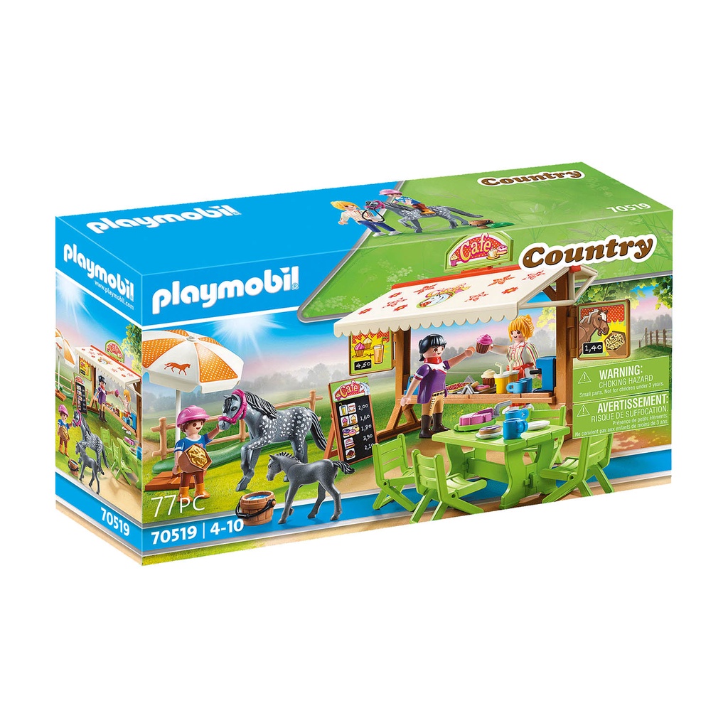 Playmobil Café Pátio dos Pôneis - Country - 70519 em Oferta na Shopee