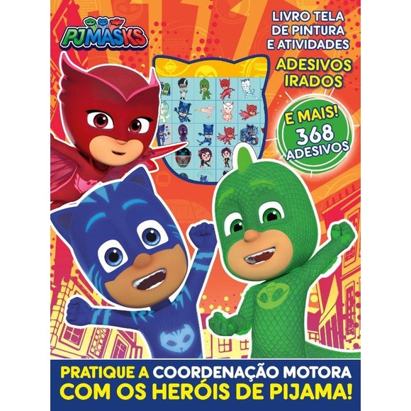 PJ Masks Livro Tela de Pintura e Atividades em Oferta na Shopee