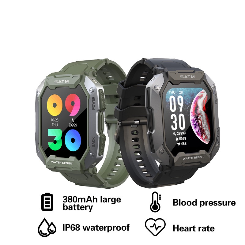 Relógio Esportivo SKMEI De 1,71 Polegadas multi-Cena Modo Música Meteorológica 5ATM Smart - Watches