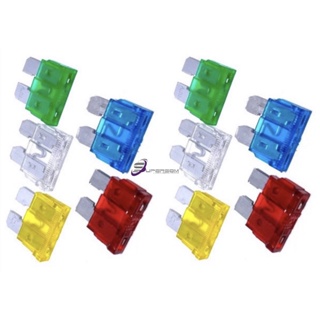 Kit 10 Fusível Automotivo Lâmina 10a Até 30a em Oferta na Shopee