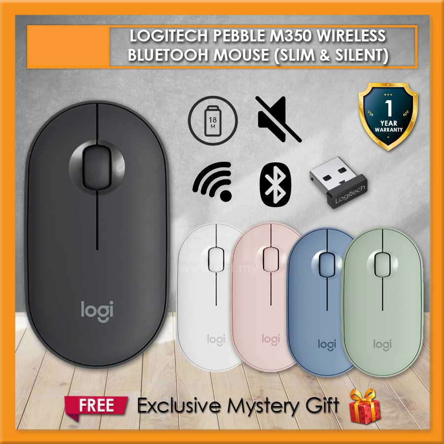 Mouse Bluetooth Sem Fio Logitech M330 M350 Pebble Sem Fio Bluetooth Fino Pequeno E Silencioso