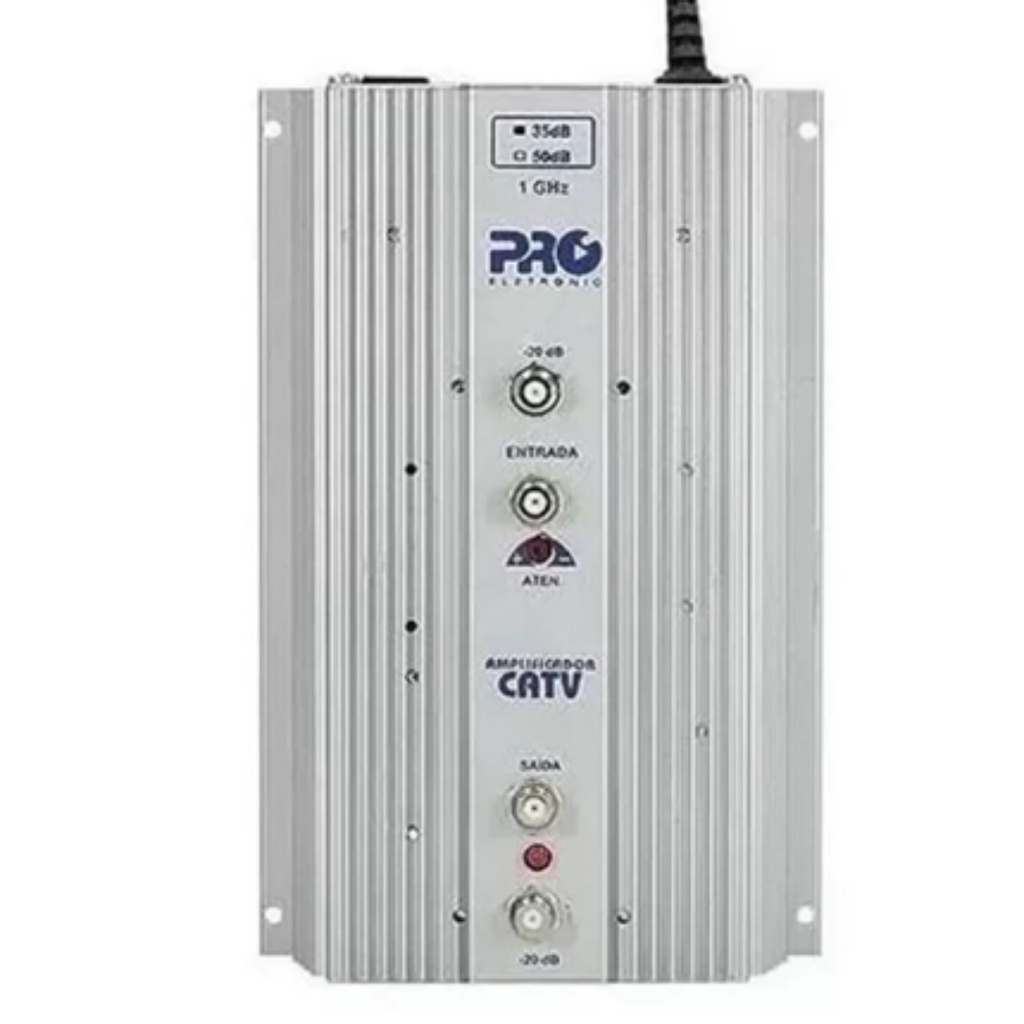Amplificador De Potencia Proeletronic Pqap6350 35db 1ghz Catv/Uhf/Vhf