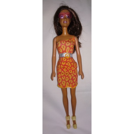 Linda Boneca Barbie Morena Fashionista | Shopee Brasil