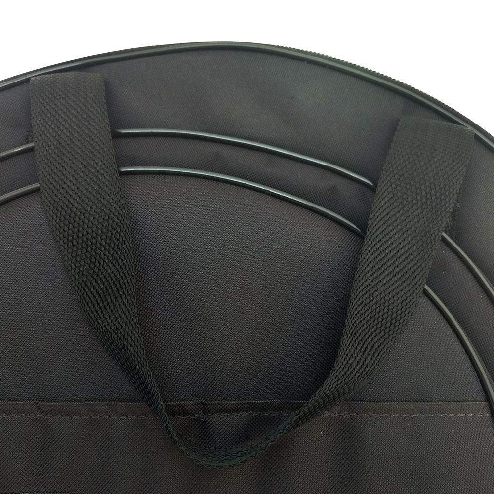 Capa Bag Case Mochila Pratos Bateria Acolchoado Com Divisão 20" Extra Luxo - Bonga Music - detalhe