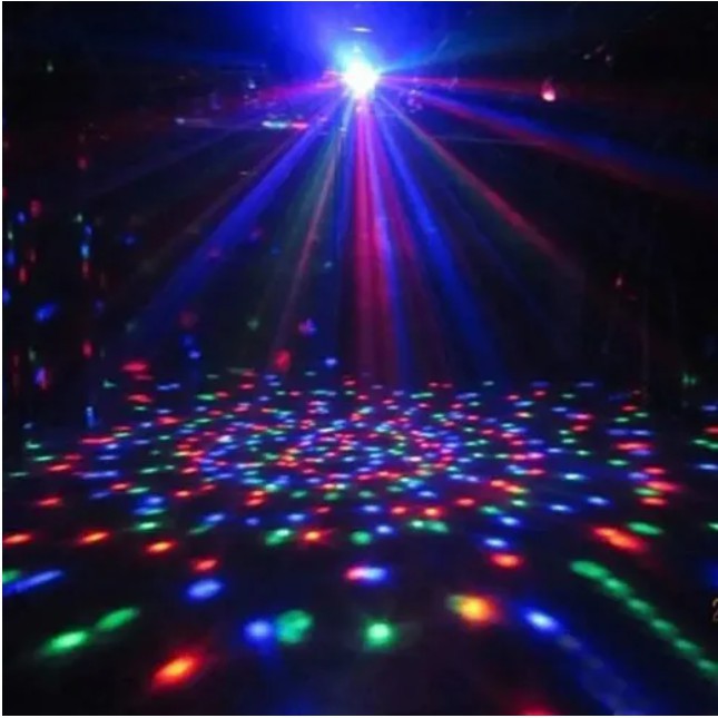 Lâmpada Globo Luz Led Rgb Giratória Colorida com Socket Padrão