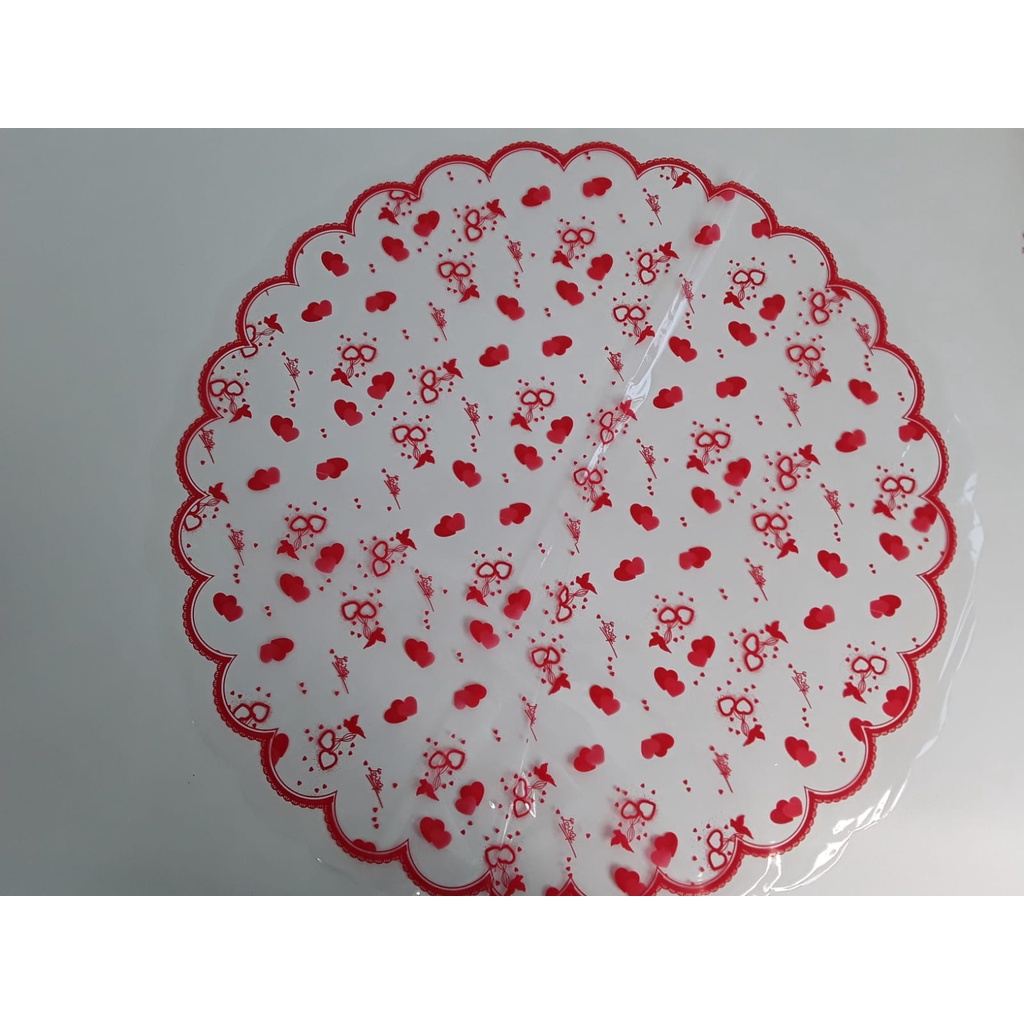 Poli redondo embalagem com 50 folhas 68cm