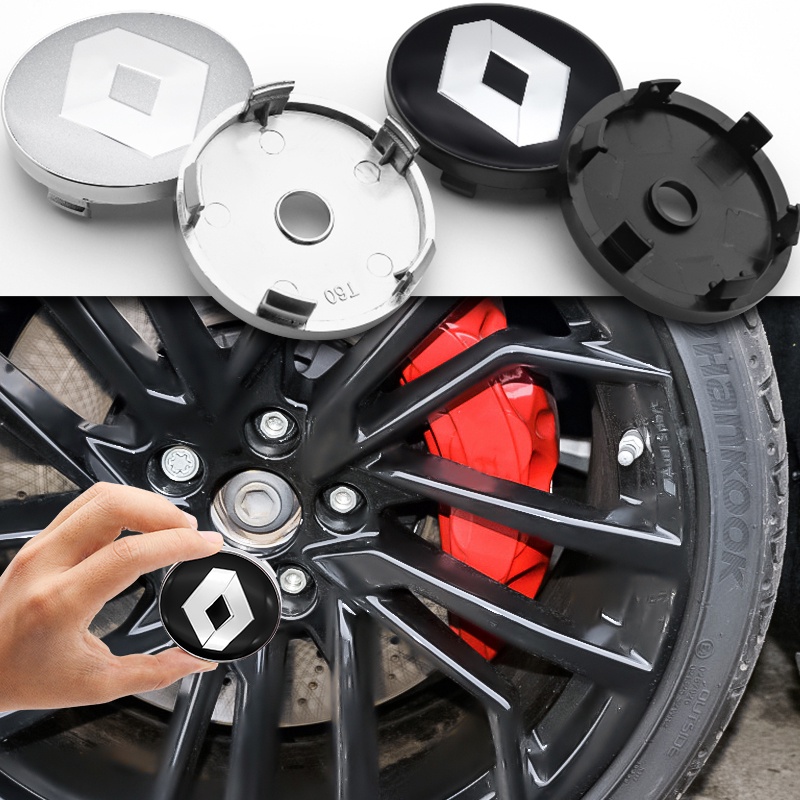Renault 4 Pcs 60mm Centro De Pneus hub Tampa Do Logotipo Carro 3D Adesivo Decalque Decoração Protetora Contra Poeira Para KOLEOS Megane Clio KADJAR Captur TALISMAN Cênica Kw Sandero
