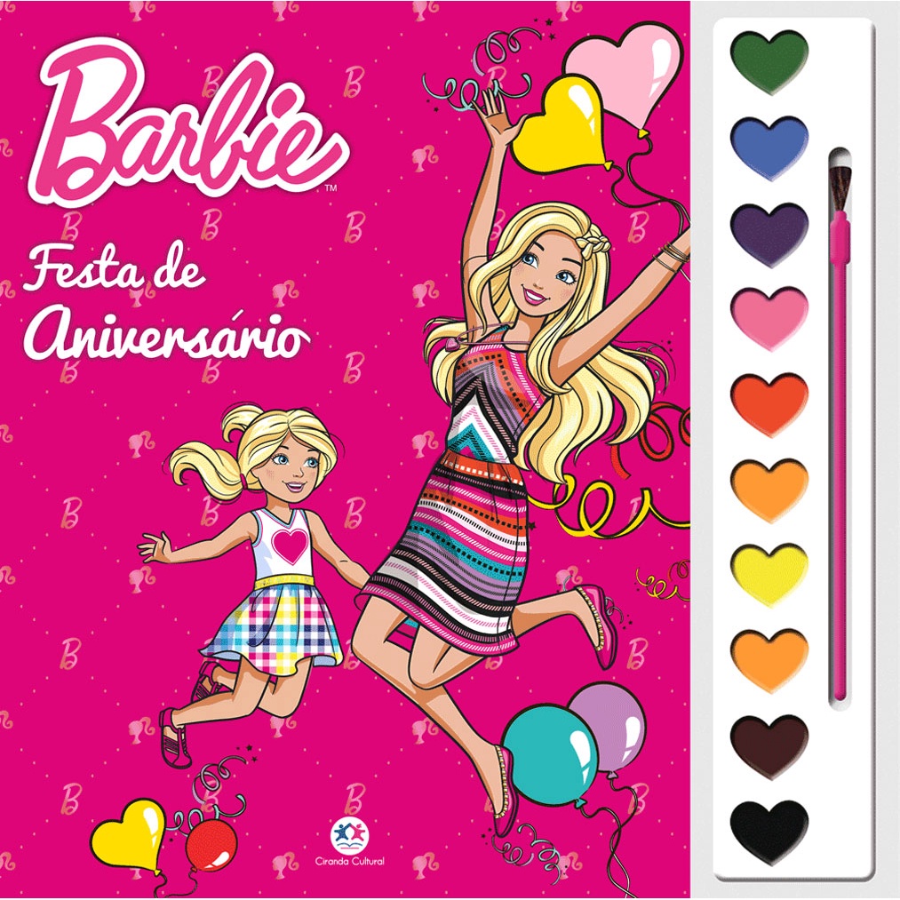 Aquarela - Barbie - Festa de Aniversário