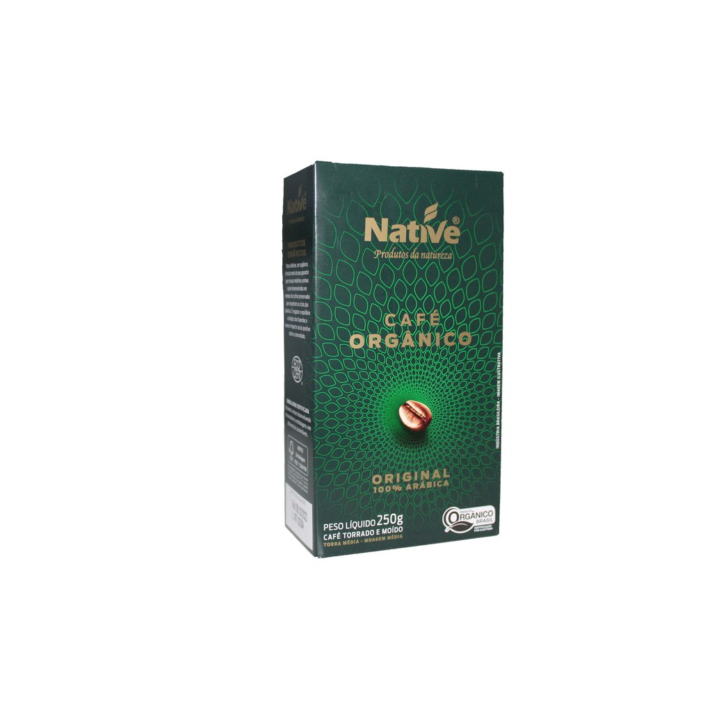 Café Orgânico Native Arábica Torrado Moído Premium 250g