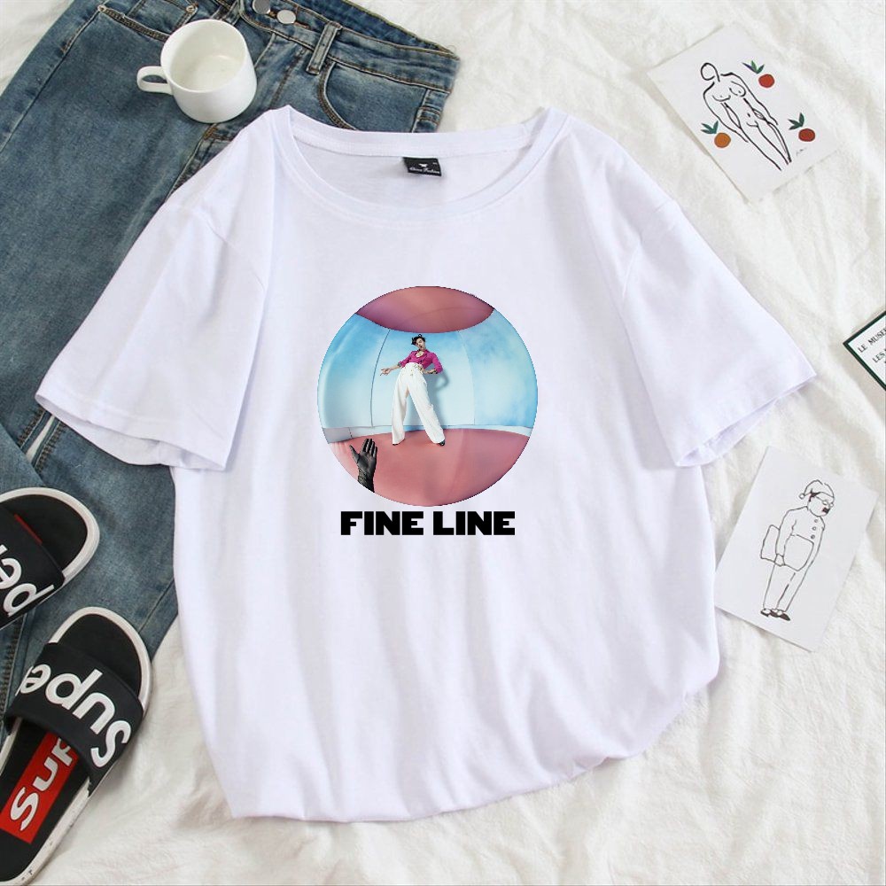 CAMISETA Harry Styles Fine Line Camiseta Unissex E Baby Look 100% Poliéster