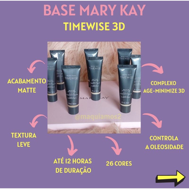 Base Mary Kay, timewise 3D. | Shopee Brasil