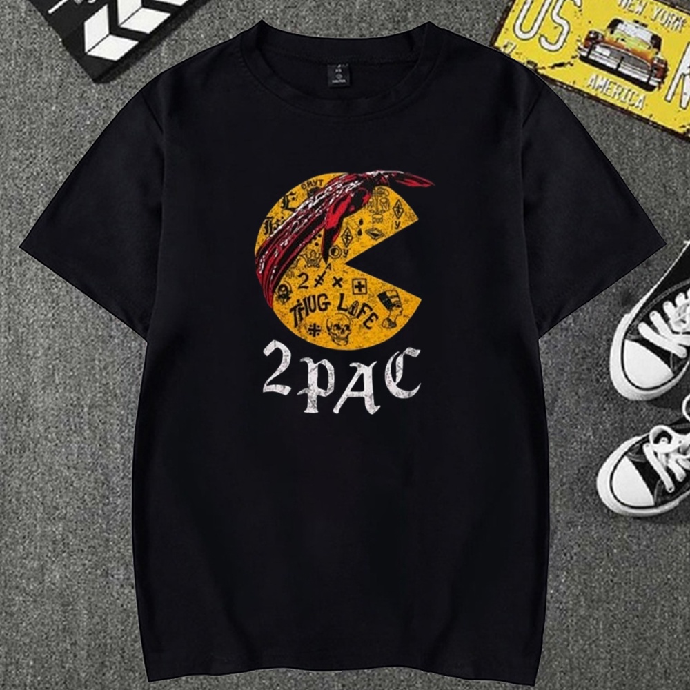 Camiseta Basica Camisa 2Pac Tupac Shakur Thug Life Rapper