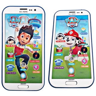 Celular infantil musical tema personagens homem aranha patrulha canina ...