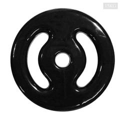 Anilha 15kg Emborrachada PVC Furo Standard