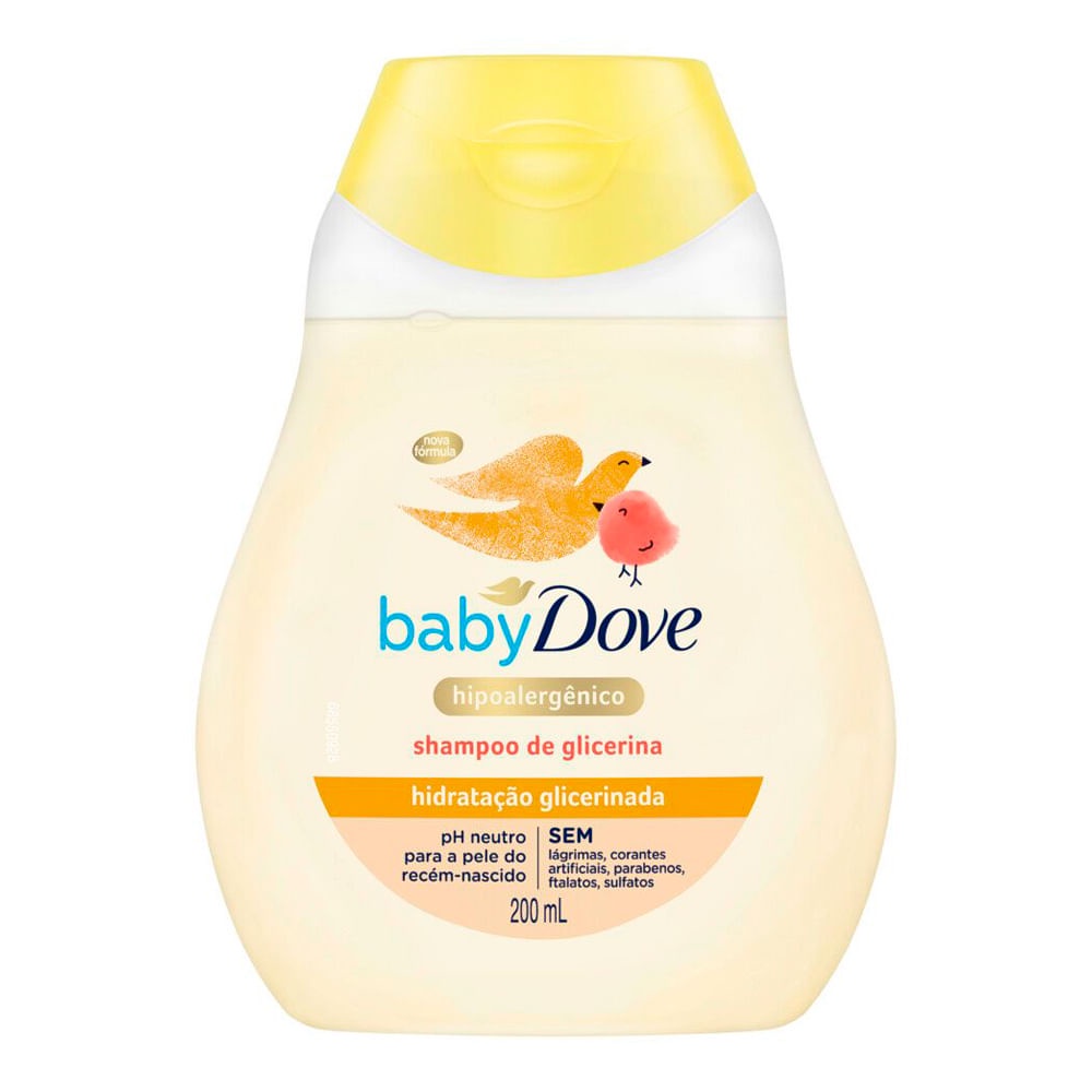 Dove Shampoo Baby Hidratação Glicerinada Hipoalergênico - 200ml