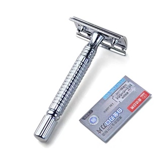 Aparelho de Barbear Retrô Clássico De Metal Navalha Gilete Profissional Manual Para Depilação
