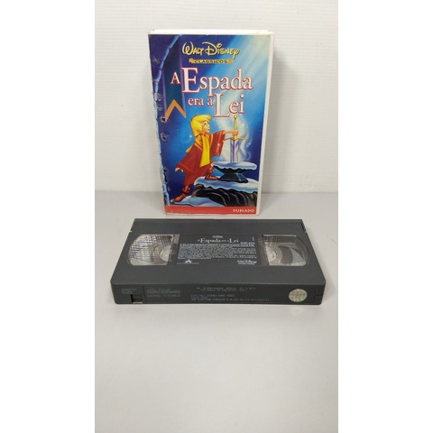Filme Vhs Desenho Espada Era A Lei Original Dublado Disney ok