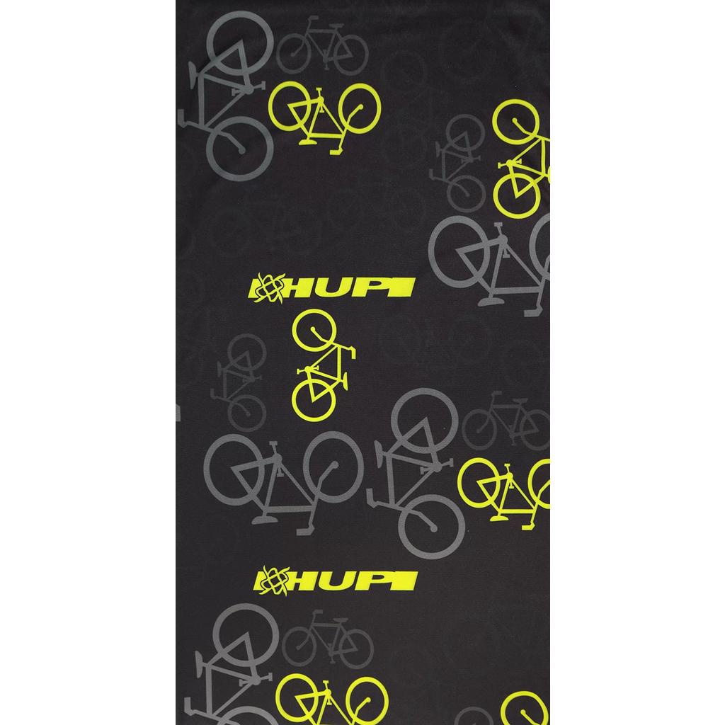 Bandana Ciclismo Corrida Hupi Mtb Speed Bike Preto Amarelo