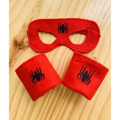 Aranha Bebê Máscara Braceletes Acessórios Homem Aranha Héroi