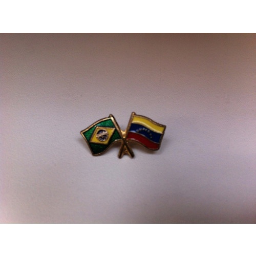 Pins Da Bandeira Do Brasil X Venezuela
