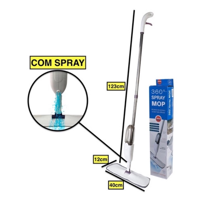 Vssoura Mágica Mop Spray com Reservatório