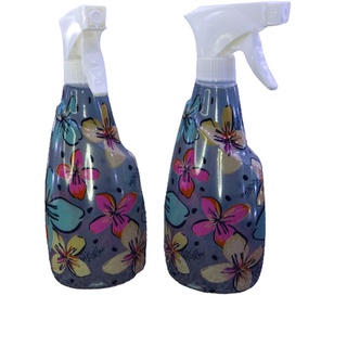 Borrifador Azul Floral Multiuso Casa e Jardim Decorado Plasútil 580 ML