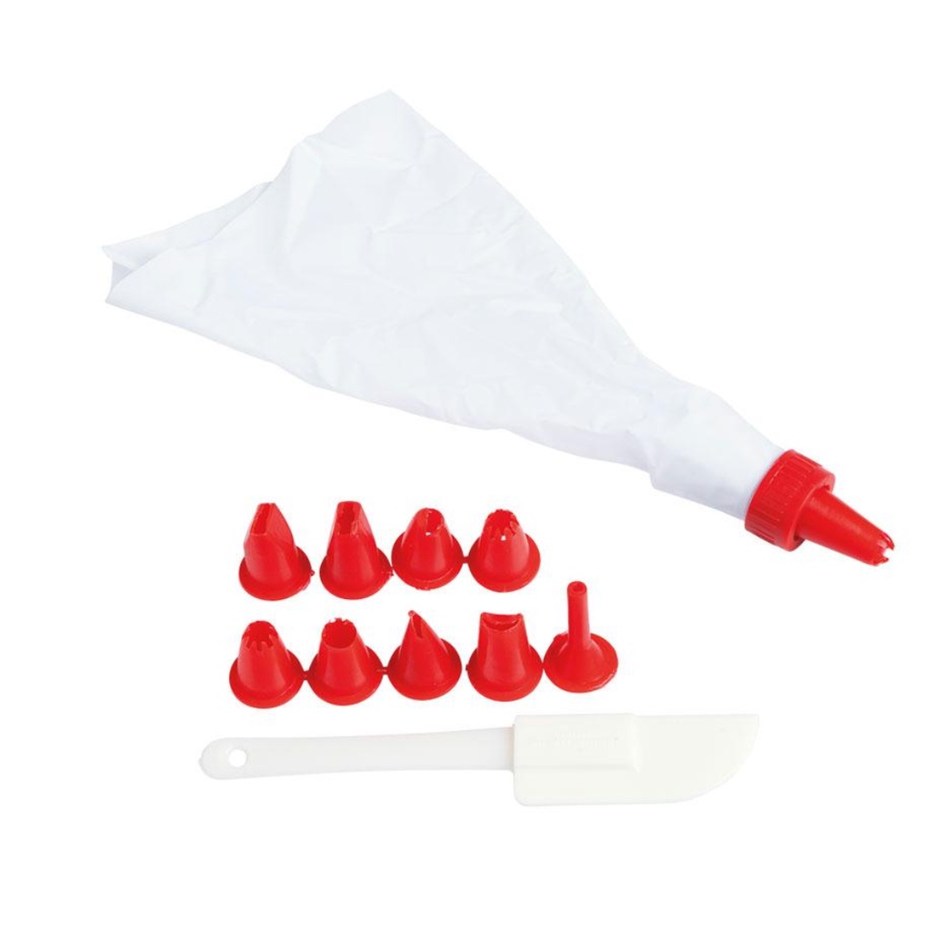 kit saco de confeiteiro 9 bicos e espatula/ Mundo Lar - Kit Confeiteiro para Decorar Bolos