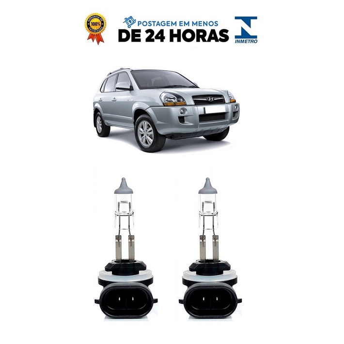Par Lampada Farol de Milha Tucson 2006 2007 2008 2009 2010 2011 2012 2013 H27