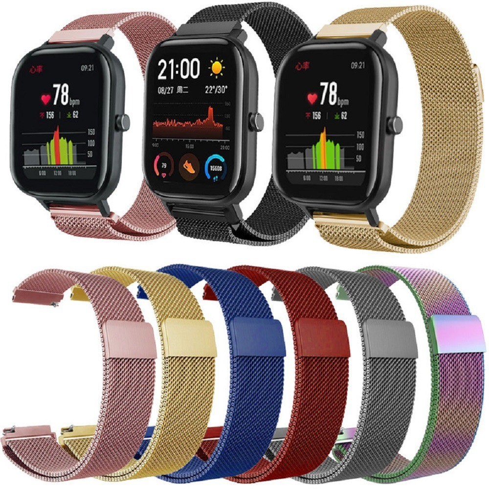Pulseira Em Aço/metal Compatível com Watch Xiaomi Huami GTS / GTS 2 / GTS 4 MINI