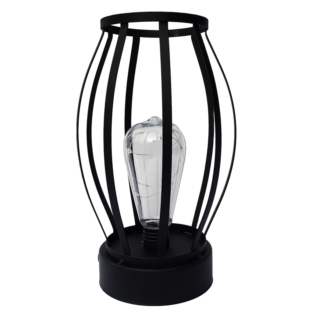 Luminaria Mesa Aramado Decorativa Pilha Led Abajur Barril Shopee Brasil