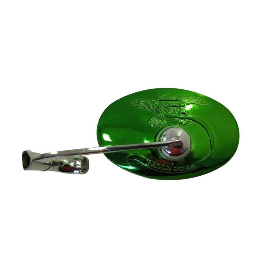 Espelho Retrovisor Custom  Mini Aguia Verde Cafe Racer Bike Moto Cruise Retro