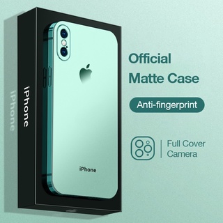 Capa De Celular Ultra Fina Com Borda Reta Quadrada Anti-Impacto Em TPU Para iPhone X/Xs Max/XR