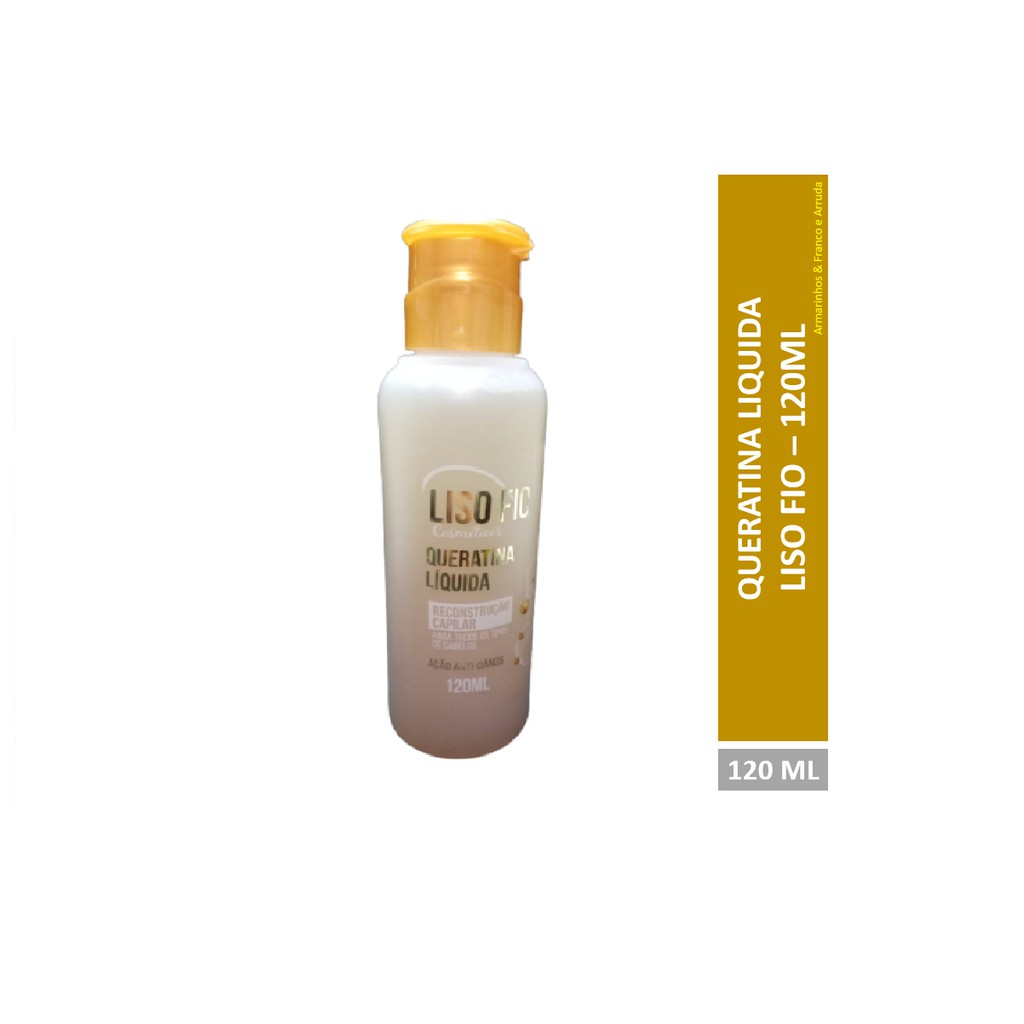 Queratina Liquida Liso Fio 120 ml - RECONSTRUÇÃO CAPILAR