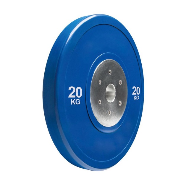 Anilha Olímpica Bumper Plate para musculação 20kg Wct Fitness 10100420