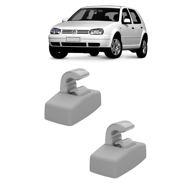 Par Grampo Suporte Quebra Sol Golf Sapão 2000 2001 2002 2003 2004 2005 2006 2007 Cinza