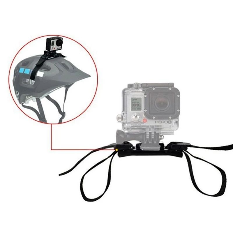 Suporte de capacete para câmera gopro, hd hero 9 8 7 6 5 4 3 + 3 acessórios de câmera de ação