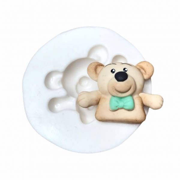 Molde de Silicone para Biscuit Artesanato e Confeitaria Urso Igor 785