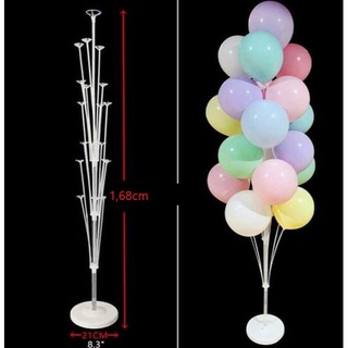 Suporte Porta Balão de Chão 1,68CM 19 Pontos de Balões para Decoração
