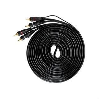 Cabo Rca Automotivo Blindado Duplo 5 Metros Ouro Permak  - 002 em Oferta na Shopee