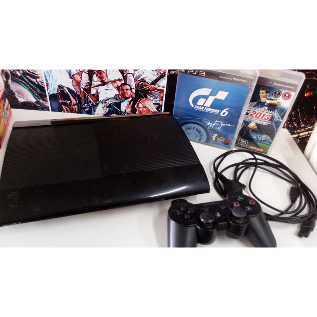 Playstation 3 Super Slim (PS3) 250gb!! - Desconto no Preço