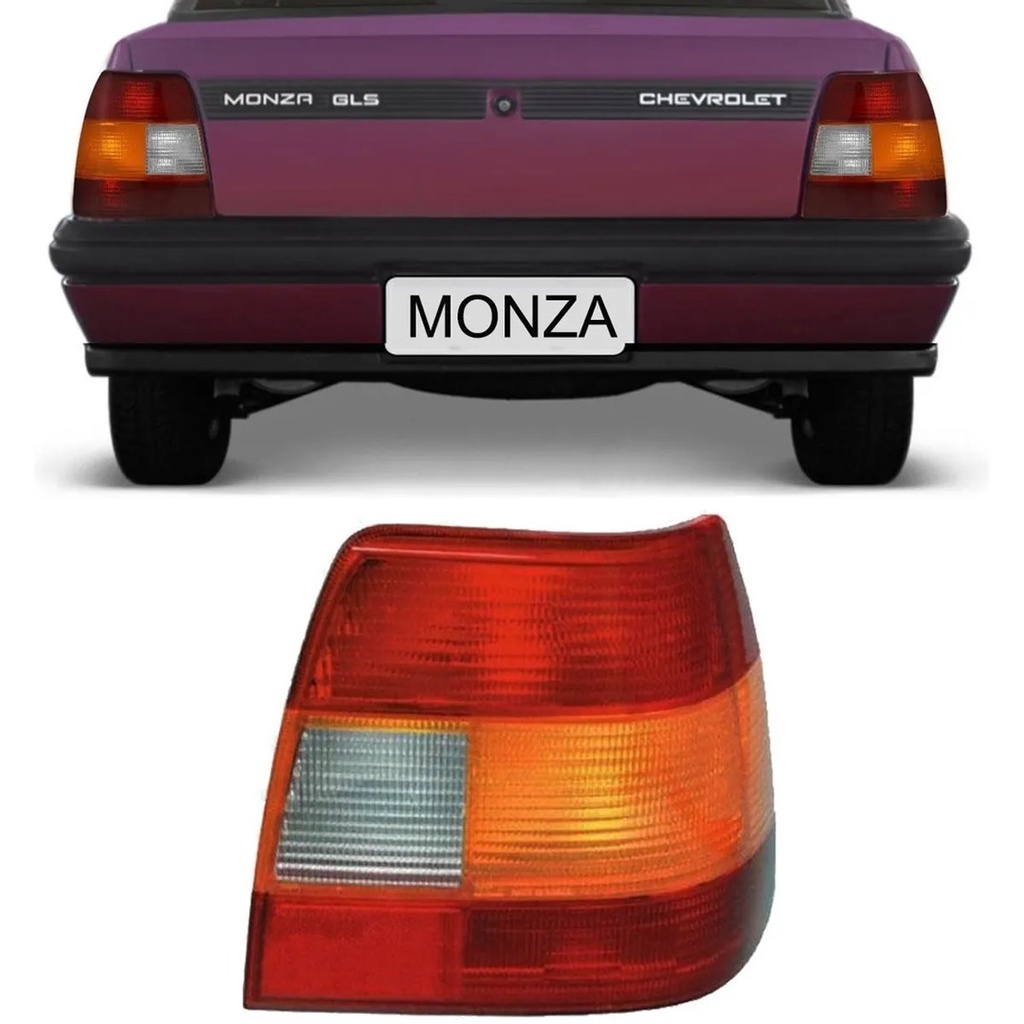 Lanterna Traseira Gm Monza Tubarão 1991 1992 1993 1994 1995 1996 Tricolor