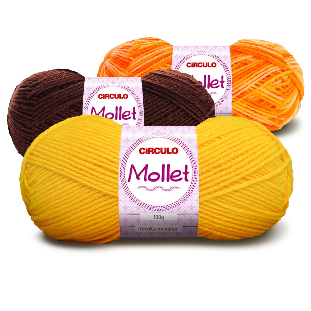 Lã Mollet Circulo P/ Crochê e Tricô 100G
