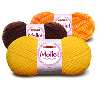 Lã Mollet Circulo P/ Crochê e Tricô 100G em Oferta na Shopee