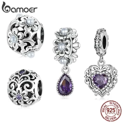 Bamoer Contas Clássicas De Prata 925 Para Diy Acessórios Pulseira SCC21803