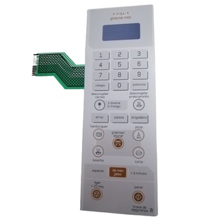 Membrana Teclado Microondas Brastemp Bmx35 MAXI Grantine INOX