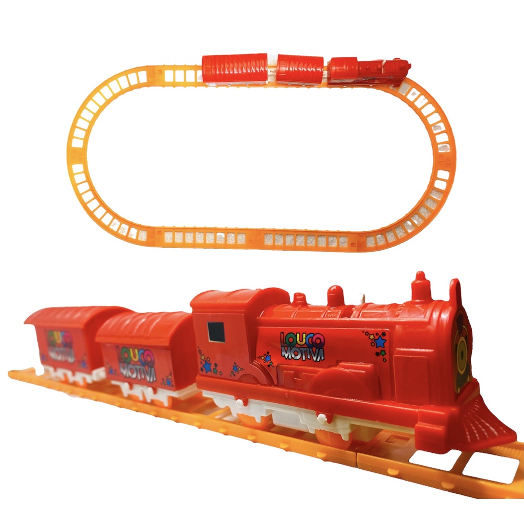 Trenzinho Eletrico 11 Pçs Rail King Ferrorama Locomotiva