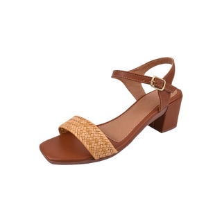 Sandália Salto Baixo Feminina Conforto Promoção Moda Barato Trança