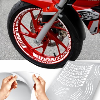 Adesivo Ploter De Roda Branco Grande Compatível Cb250 Twister em Oferta na Shopee