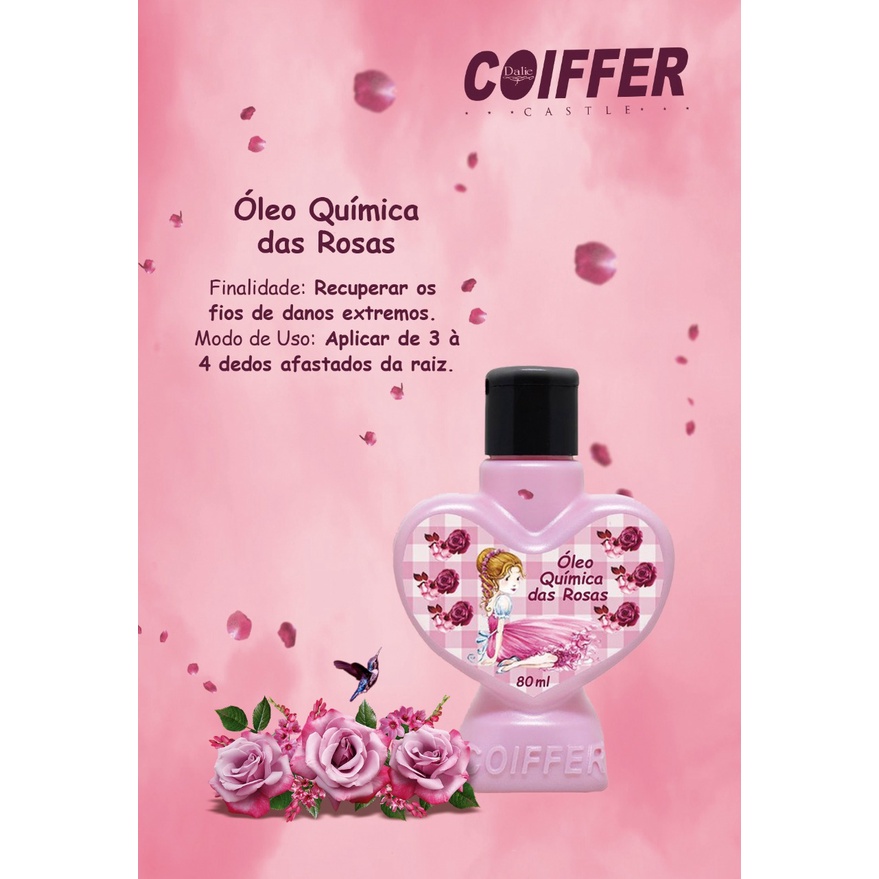 OLEO Química Das Rosas Coiffer 80ml Recuperar Os Fios 80ml